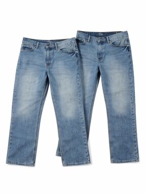 Nautica Jeans Mens 40x30 Relaxed Fit Blue Denim Lot 2 Cotton Classic Identical